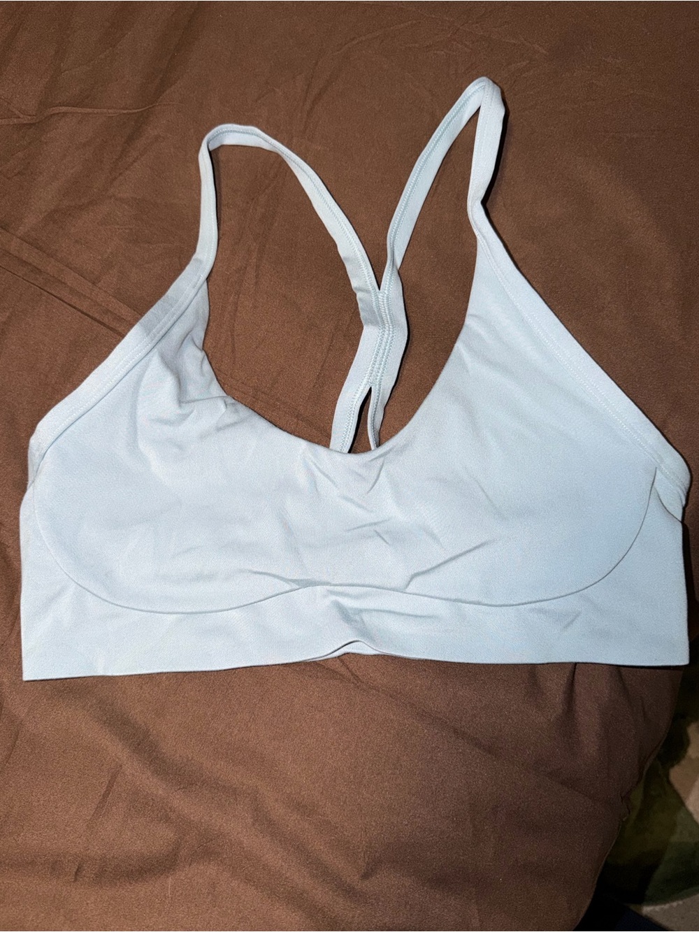 Under Armour Light Blue Seamless Racerback Movement Bralette